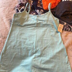 NWT Torrid Lt Blue Core Tank Sz 0 Basic Cami Layer
